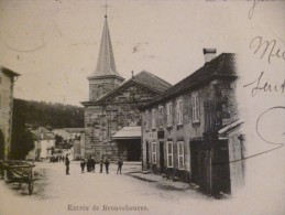 CPA  Vosges Brouvelieures Entrée Du Village - Brouvelieures