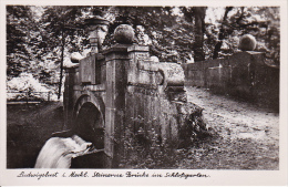 AK Ludwigslust I. Meckl. - Steinerne Brücke Im Schloßgarten (19685) - Ludwigslust