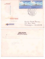 E) 1999 ARGENTINA, SHIP, TRACKER ARA FOURNIER, 50TH ANNIVERSARY OF HIS SHIPWRECK. CIRCULATED COVER - Oblitérés