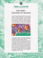 Télécarte Allemagne - UMWELTHILFE - Animal - COCCINELLE / AVEC FEUILLE - LADY BIRD Germany Phonecard - MARIENKÄFER - O-Series : Séries Client