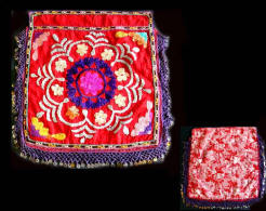 Delcampe - - Ancien SUZANI Ouzbekh / Old Uzbek Suzani Textile Wall Ornament - Arte Oriental