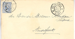 1899 Envelop Met NVPH 35 Van Groningen Naar Amersfoort - Lettres & Documents