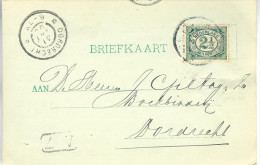 1900 Firma-brk Van SCHIEDAM Naar Dordrecht - Lettres & Documents