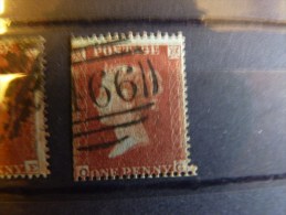 GB 1854 1d Red Brown Die 1 Used Wmk Small Crown SG 17 - Used Stamps