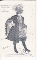 ITALIE-TURIN-TORINO-Cavalier Savoyard-Cavalieri Savojardi-MILITAIRE-Dessin-Illustrateur-1902-Ferrovia-Stamp-Timbre-stemp - Regimente