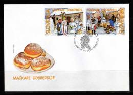 Slovenija 2001 Mi.No.-338-39 FDC Faschingskostume - Carnavales