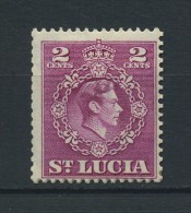 SAINT  LUCIA    1949    2c  Magenta    Perf  14 1/2 X 14        MH - St.Lucia (...-1978)