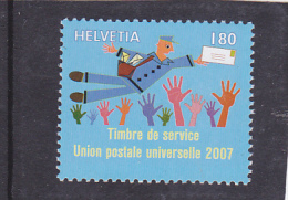 Schweiz,2007 UPU TIMBRE DE SERVICE, MNH** - Neufs