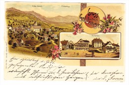 AK SG Goldingen Gruss Aus Litho Carl Künzli #1912 Ges. 31.12.1899 Goldingen Nach Zuzwyl - Goldingen