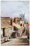 ST IVES : CHURCH, FROM BARNOON - St.Ives