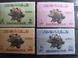 Bahawalpur 1949 75th Anniv Of UPU Official Mint SG O28-31 - Bahawalpur