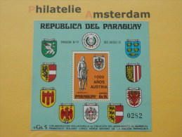 Paraguay 1976, 1000 ANN. AUSTRIA / COAT OF ARMS: Mi 2754, Bl. 268, ** - Autres & Non Classés
