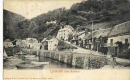 CPA (royaume Uni )     LYNMOUTH From Harbour (defaut) - Lynmouth & Lynton