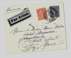 PARIS – Bureau N°44  « R. DE GRENELLE »LSI – Tarif P.A. « A.F.N - MAROC » à 1F50  (L - 1927-1959 Lettres & Documents