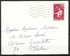 L AUTOMNE  Seul Sur Lettre 1968     Pour 78 CHATOU - Rotes Kreuz