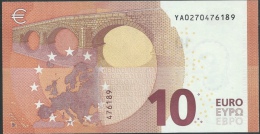 10  EURO DRAGHI  GRECIA  YA  Y001 I3   UNC - 10 Euro