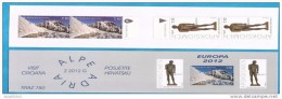 2012  1033-34     EUROPA  HRVATSKA KROATIEN CROAZIA BOOKLET  BESUCHE  MNH SELTEN - 2012