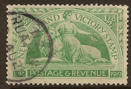 NZ 1920 1/2d Victory Postmark Ruahine SG 453 U #PZ61 - Usados