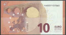 10  EURO DRAGHI  GRECIA  YA  Y001 F3   UNC - 10 Euro