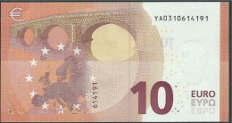 10  EURO DRAGHI  GRECIA  YA  Y001 E4   UNC - 10 Euro