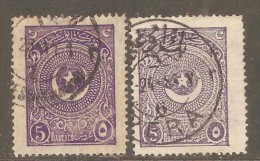 TURKEY  Scott  # 613 And 613a VF USED - Gebraucht