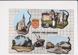 79 Brioux Sur Boutonne, 4 Vues + Blason - Brioux Sur Boutonne