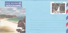 New Zealand  Postage Paid Aerogramme,Mahinapua Beach, Unused Aerogramme - Postwaardestukken