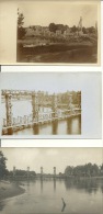 3 Cartes Photo, Беларусь Biélarous  Un Pont  1917 Tupalscyna - Belarus