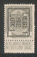 Luik 1912 Typo Nr. 23 - Sobreimpresos 1906-12 (Armarios)