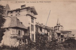 Cpa Ak Pk  2 Scans SAINT-SAVIN (hautes-Pyrénées) Les Terrasses De L'hotel Panoramic A Voir - Vic Sur Bigorre