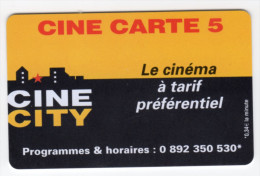 FRANCE CARTE CINEMA CINE CITY TROYES - Bioscoopkaarten