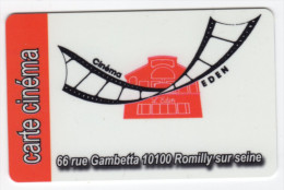 FRANCE CARTE CINEMA EDEN à ROMILLY Sur SEINE - Movie Cards