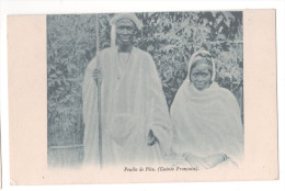 Guinée Française Peulks De Pita CP Animée Couple - Afrika