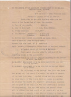 BURMA 1935  Rangoon  Income Tax Officer´s Judgement  FOLDED  # 86971  Inde Indien  India Fiscaux Fiscal Revenue - Birmanie (...-1947)