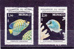 MONACO     1985  Y.T. N° 1483 à 1487  Incomplet  1483 1484Oblitéré - Usati