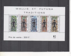 WALLIS Et FUTUNA  :Traditions - Le Pêcheur à La Sagaie - Culture - Patrimoine - Blocs-feuillets