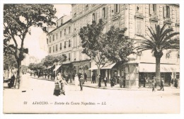 RB 1065 -  Early LL L.L. Postcard - Ajaccio Corsica France - Entree Du Cours Napoleon - Corse