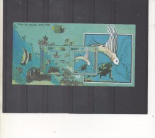 WALLIS Et FUTUNA  : Fonds Marins Du Lagon -Poissons Divers, Plongeur - Faune Marine - - Blocks & Sheetlets