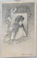 CPA Litho Illustrateur SCOLIK COLLECTION VLAN N° 639 Femme ACTRICE ?  EN Medaillon Art Nouveau Precurseur - Scolik, Charles