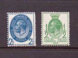 GRANDE-BRETAGNE 1929 CONGRES UPU   YVERT N°179-182  NEUF  MLH* - Nuovi