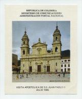 Ex-libris Publié Par L'administration Des Postes Colombiennes Pour La Visite Du Pape Jean-Paul II En 1986 à Bogota. XL - Ex-libris