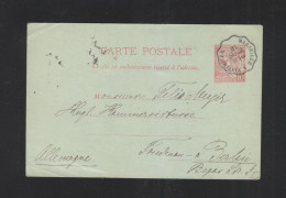 Monaco Carte Postale 1912 Marseille A Vintimille - Briefe U. Dokumente