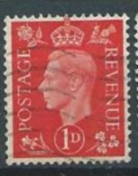 GB 1937  GEORGE VI DARK COLOURS 1d. Scarlet  SG 463 SC 236 MI 199 X YV 210 - Usados