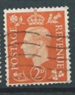 GB 1937 GEORGE VI DARK COLOURS 2d. Orange  No Cross Crown SG 465 SC 238 MI 201 X YV 212 - Usados