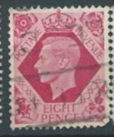 GB 1937  GEORGE VI DARK COLOURS 8d. Bright Carmine SG 472 SC 245 MI 208 X YV 219 - Usados