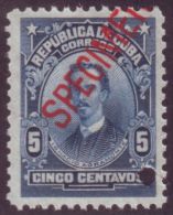 1911-10 CUBA 1911 REPUBLICA. SPECIMEN 5c. I. AGRAMONTE MNH - Used Stamps