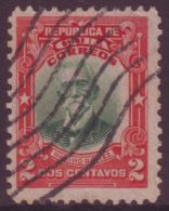 1910-5 CUBA 1910 REPUBLICA. MAXIMO GOMEZ. CENTRO DESPLAZADO IZQUIERDA. CANCELADO - Oblitérés