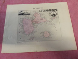 Gravure LA FRANCE Colonie LA GUADELOUPE Iles Des Saintes Marie Galante ( J F C Dugommier ) Pointe A Pitre Petite Terre - Other & Unclassified
