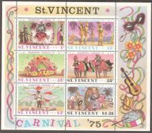 ST VINCENT - 1975 Kingstown Carnival Souvenir Sheet. MNH ** - St.Vincent (...-1979)