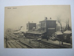 SECLIN , Gare  ,   Carte Postale  ,   2 Scans - Seclin